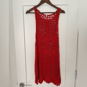 Free people knit bathing suit cover-up